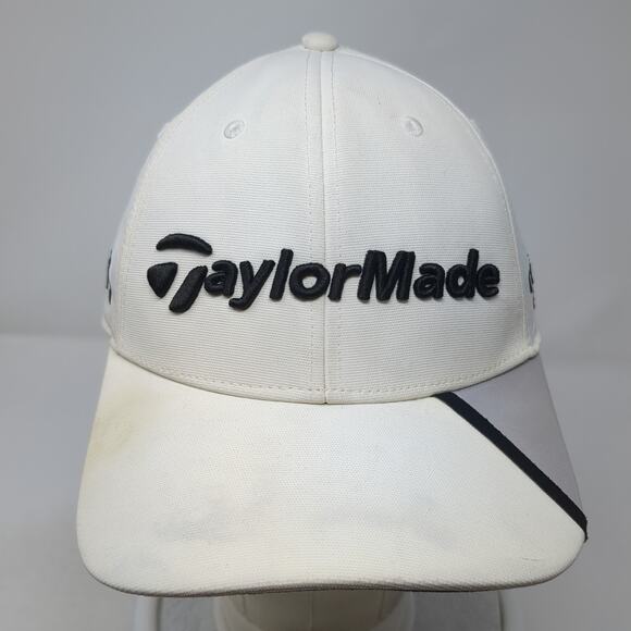TaylorMade Tour Preferred Slideback Baseball Cap White One Size Embroidered - Picture 2 of 9